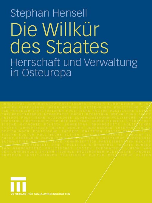 Title details for Die Willkür des Staates by Stephan Hensell - Available